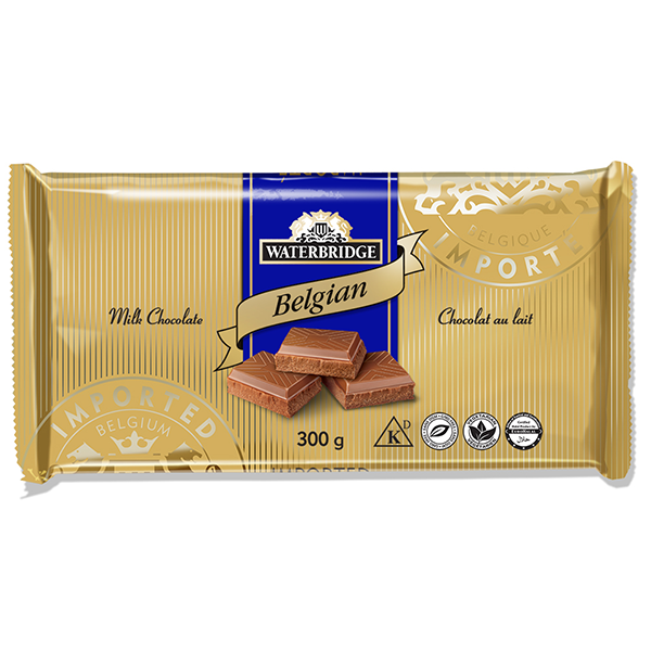 Belgian Milk Chocolate Bar 300g Waterbridge Confectionery Ltd