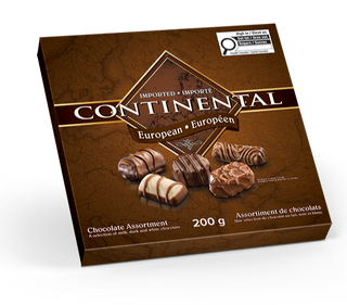 Continental Assortment Chocolate Box 200g