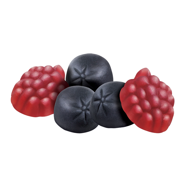 Red & Black Wine Gums 200g Bulk Candy Image