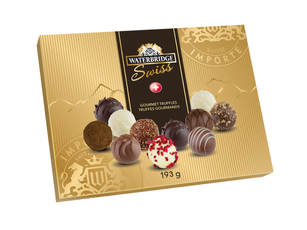 Swiss Milk, White, Dark Chocolate Assortment Box