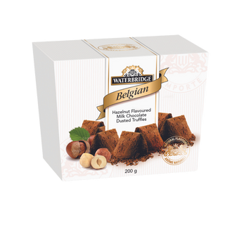 Belgian Hazelnut Dusted Truffles 200g