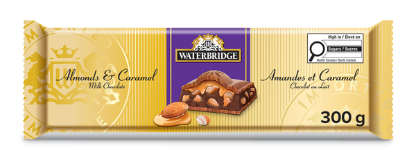 Almond & Caramel Filled Milk Chocolate Bar 300g