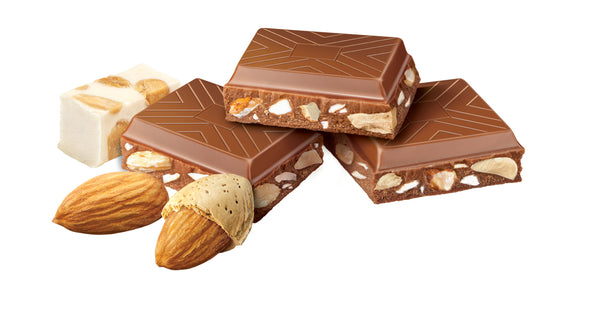 Belgian Milk Almonds & Nougat Bar 300g