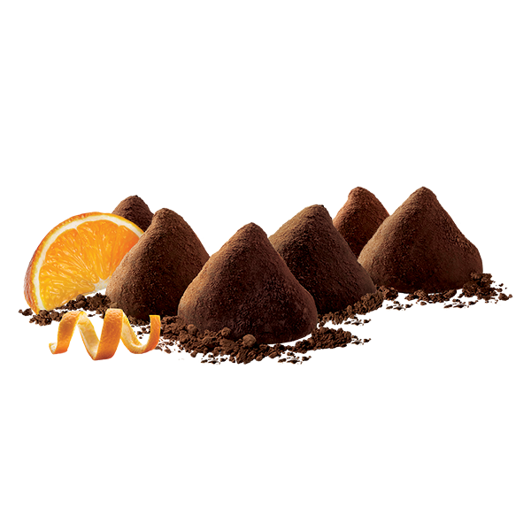 Belgian Dark Chocolate Orange Dusted Truffles 200g Bulk Truffle Pieces