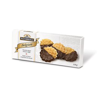 Waterbridge Belgian Chocolate Dipped All Butter Waffle Thins 110g
