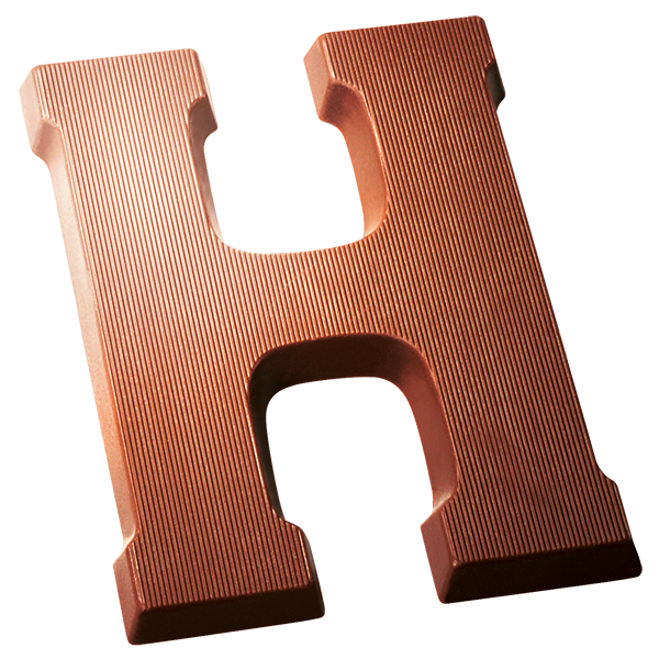 Belgian Milk Chocolate Letter H