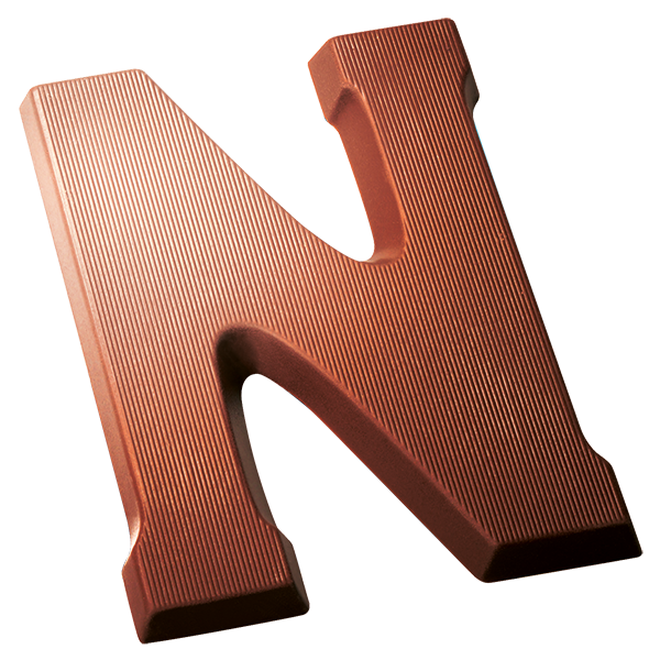 Belgian Milk Chocolate Letter N